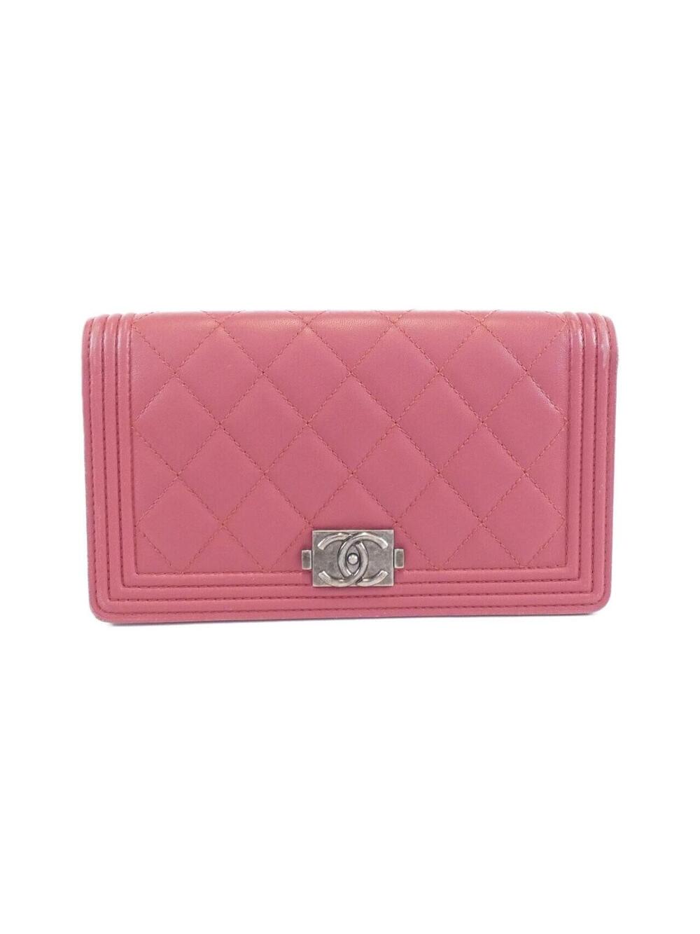 Auth Chanel Boy Line Wallet #288550C48B